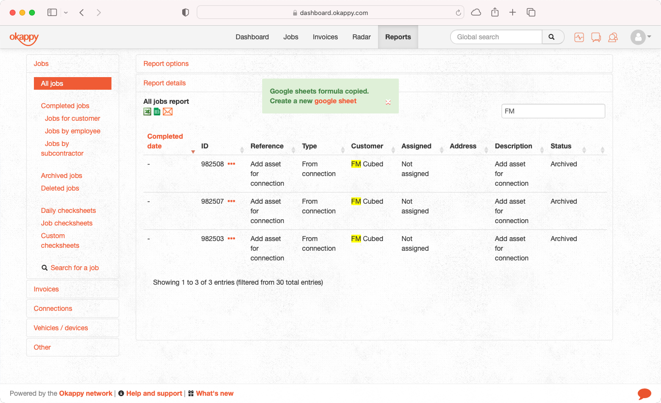 Create Google Sheet