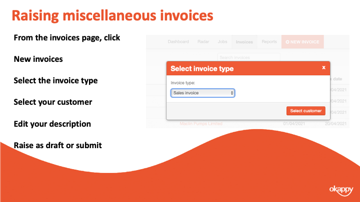 Invoice Webinar Slide10 - Raising miscellaneous invoices