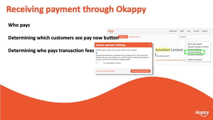 Invoice Webinar Slide13 - Receiving payments through Okappy