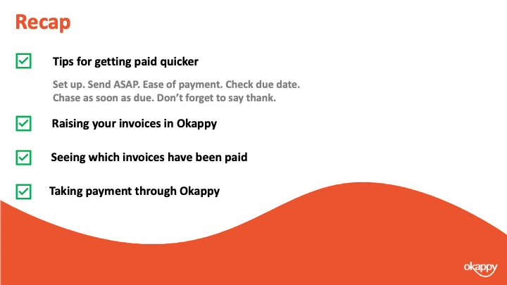 Invoice Webinar Slide14 - Invoicing recap