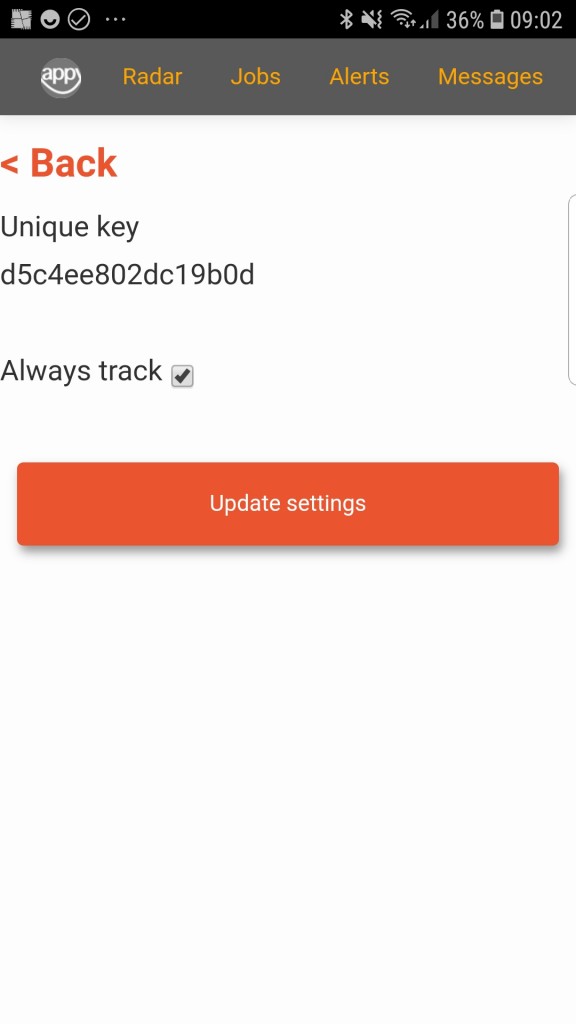 android gps tracking settings always track