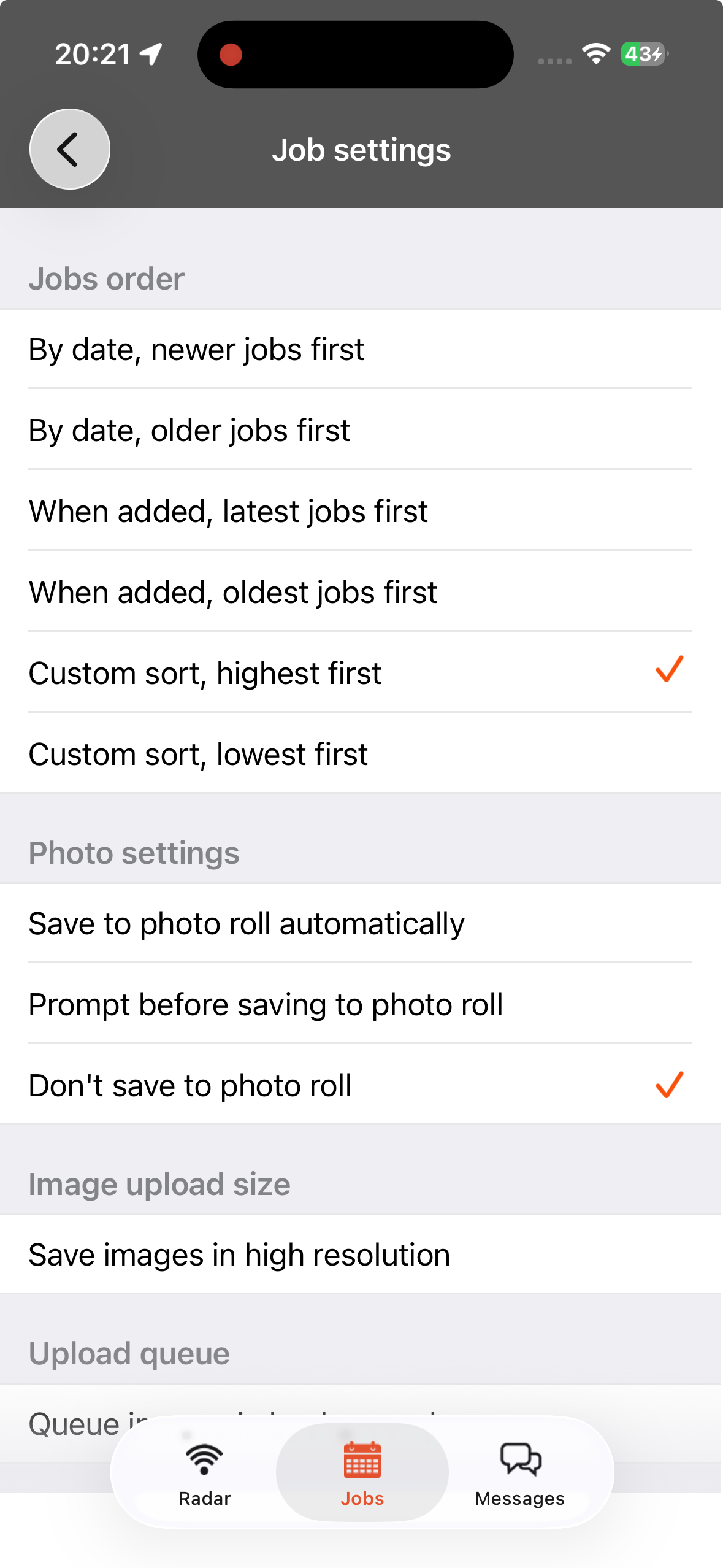 Ordering your jobs by a custom order