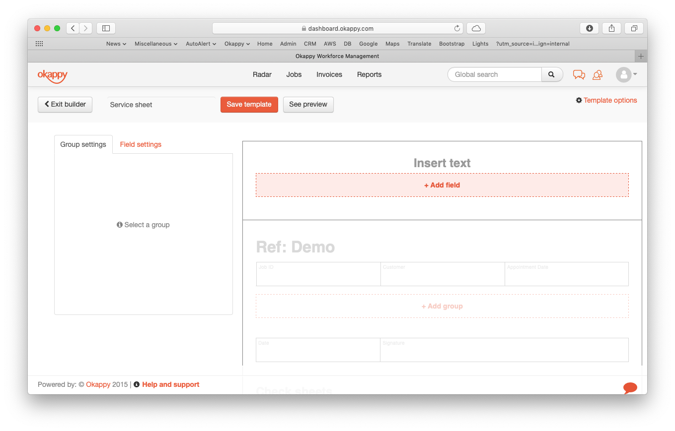 job template headers job template headers