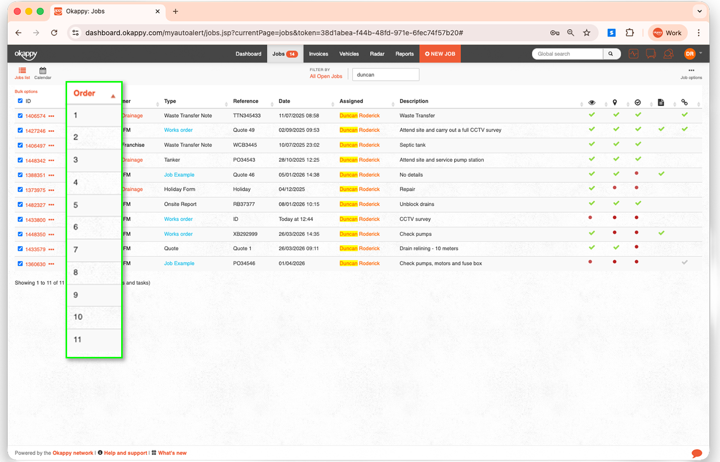 Web order by custom order