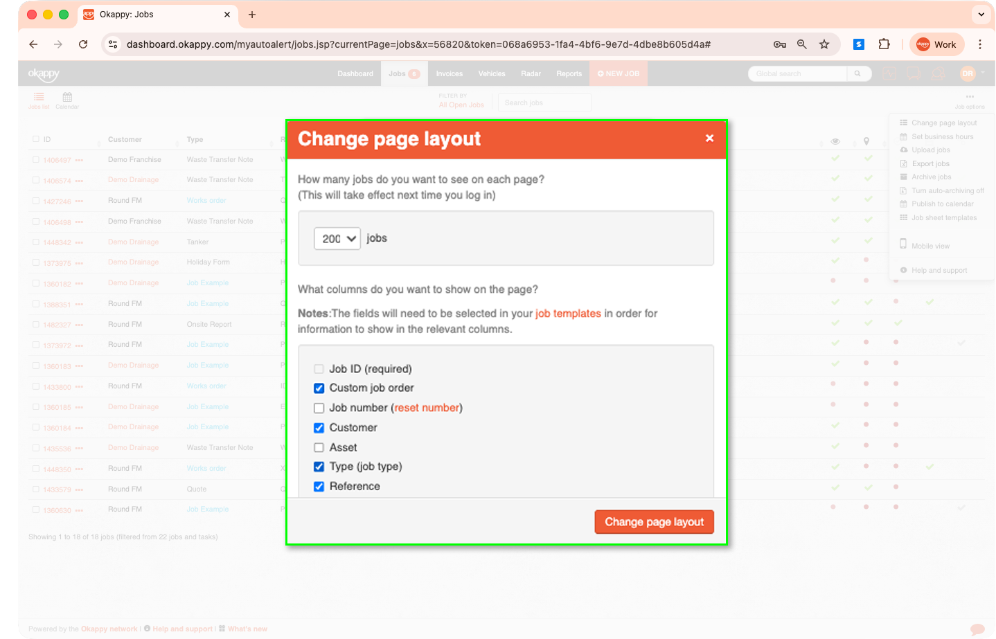 Show custom order columns
